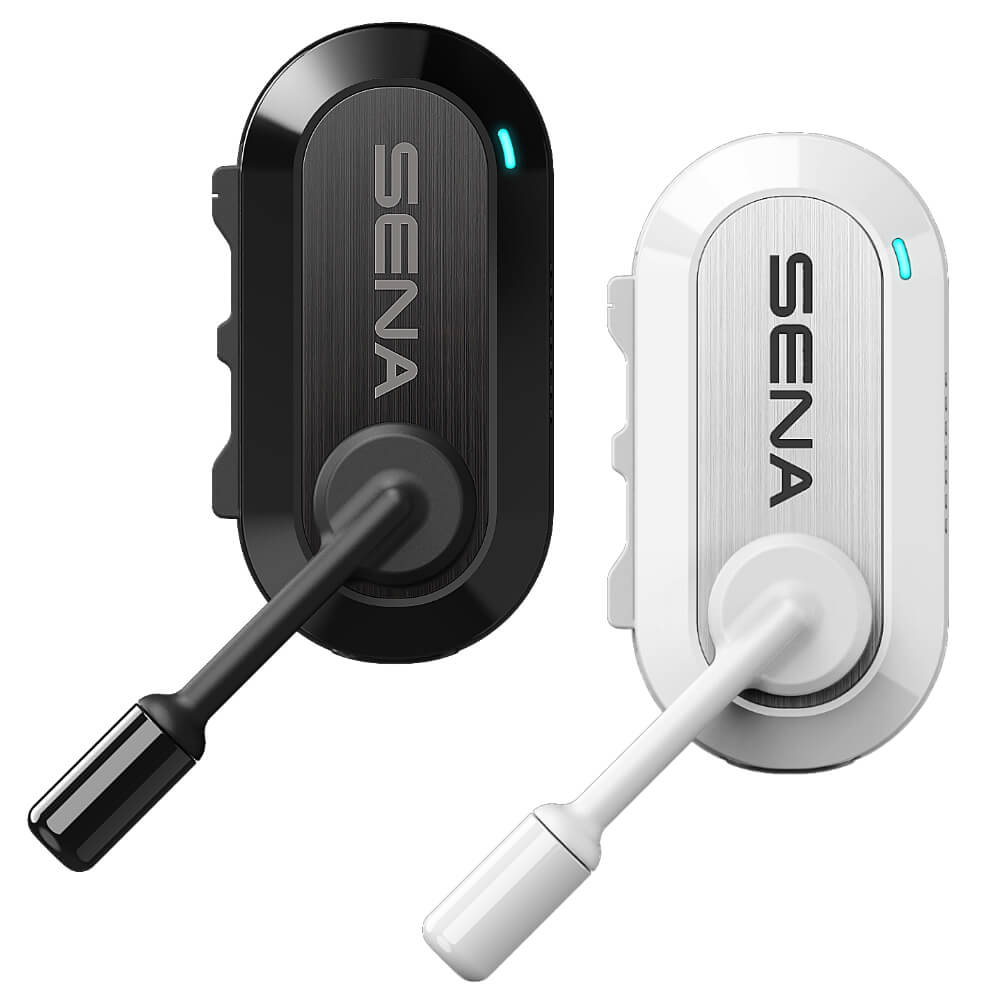 Sena BiKom 20 ultraleichter Mesh Fahrrad-Kommunikator Schwarz + Weiss Doppelpack