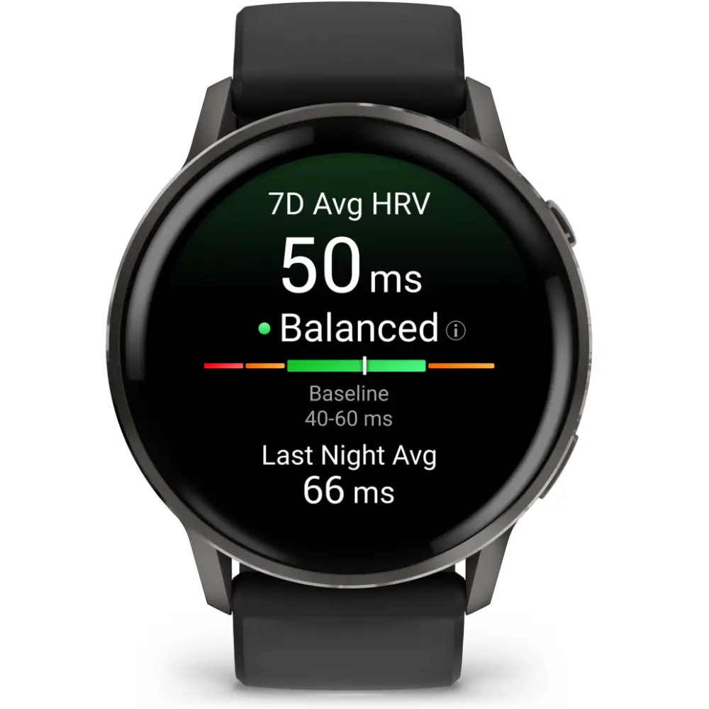 Garmin Venu 4 - 45mm Schwarz-Schiefergrau Schnellwechsel-Silikonarmband 22mm