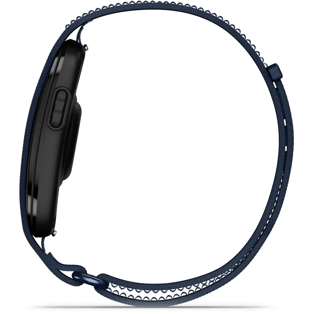 Garmin Cirqa Smart Band Fitness-Tracker ohne Display in Kapitänsblau, Größe L-XL oder S-M mit dunkelblauem Textilarmband