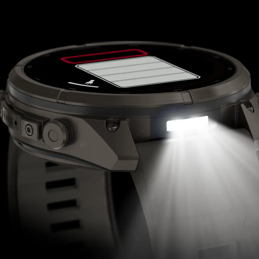 Garmin fenix 9 Pro inReach Solar 51 mm Titan Kieselgrau/Silbergrau