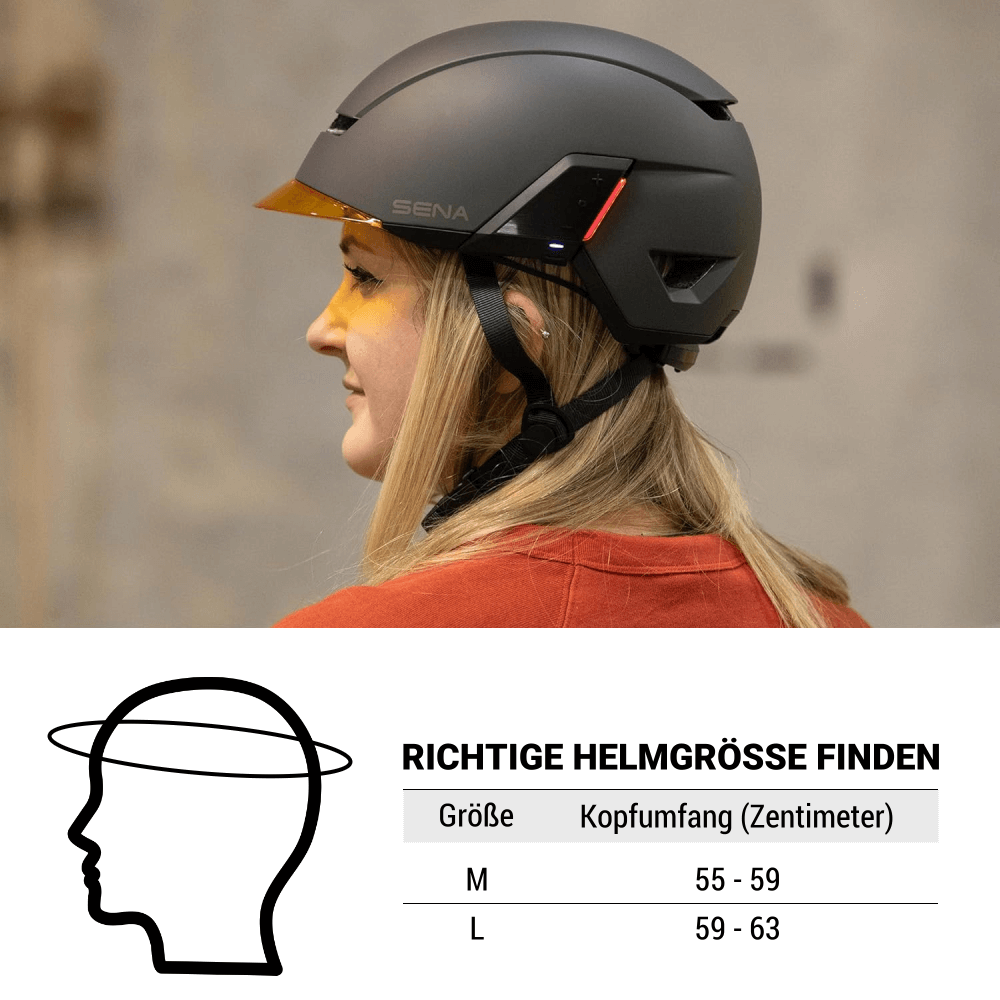 Sena U1 Smarter E-Bike Fahrradhelm Matt-Grau mit Mesh Interkom 800m Reichweite bei CardioZone günstig online kaufen