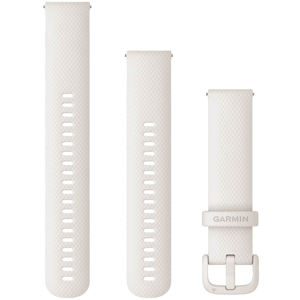 Garmin Schnellwechsel-Armband 20mm Weiss Silikon + Einstellband L