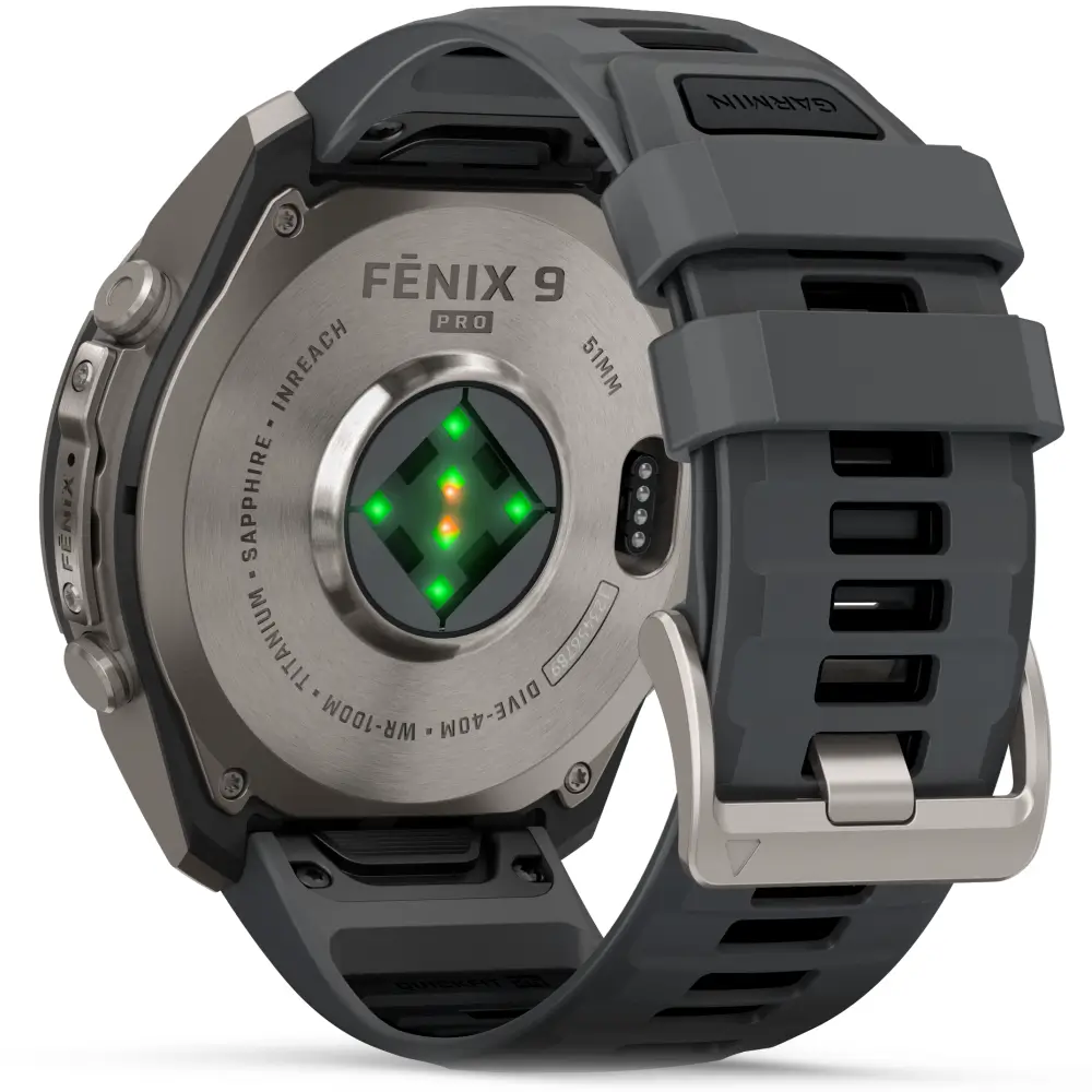 Garmin fenix 9 Pro inReach 51 mm Titan Graphit/Schwarz
