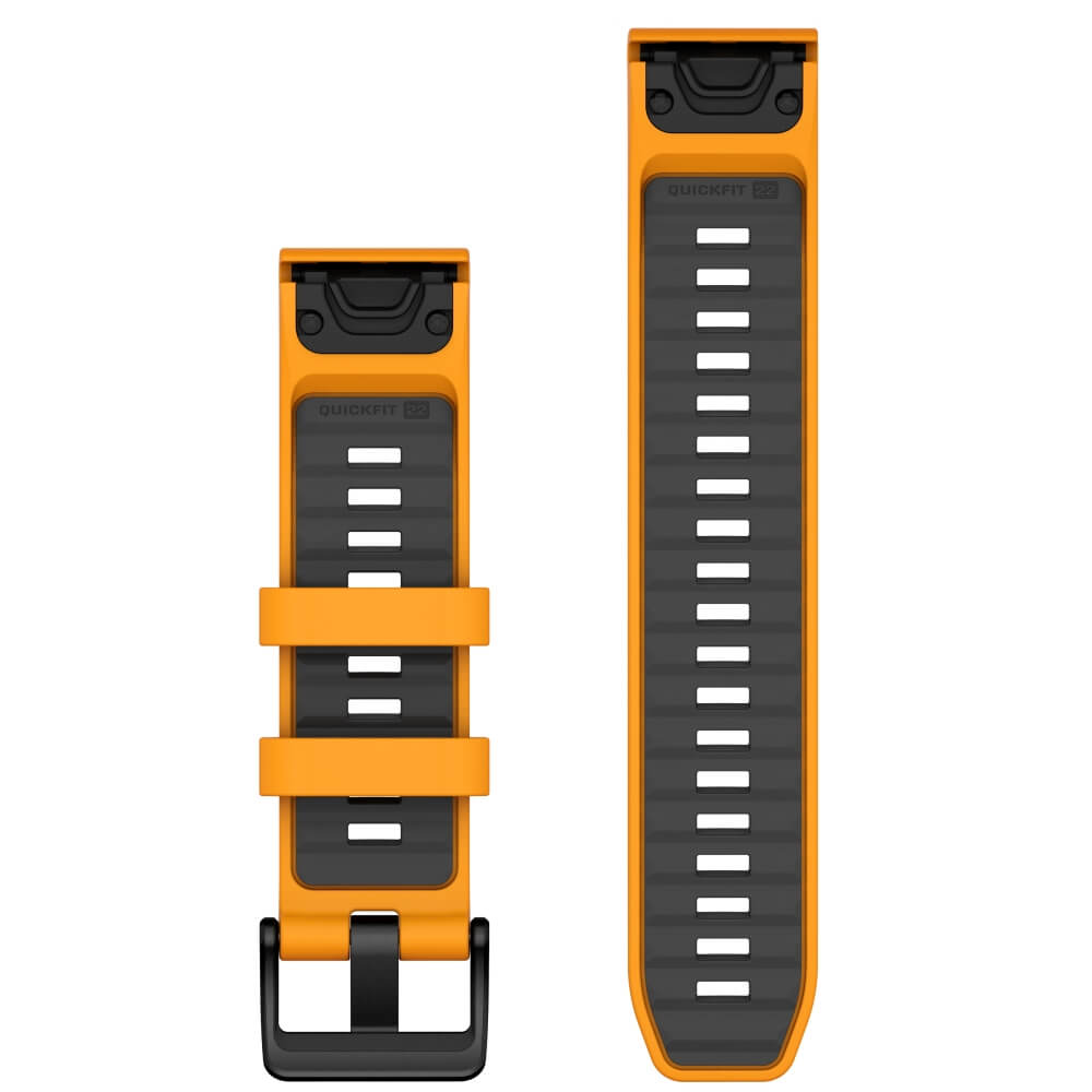 Garmin Quickfit Silikon Armband 22mm Spark-Orange-Graphit fenix 8 47mm u.a. bei CardioZone günstig online kaufen