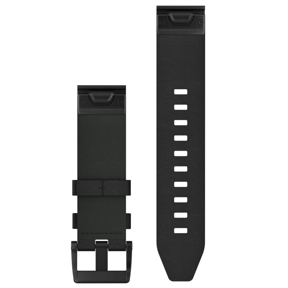 Garmin Quickfit 22mm Leder-Armband Schwarz / Schwarz Gr. M bei CardioZone guenstig online kaufen
