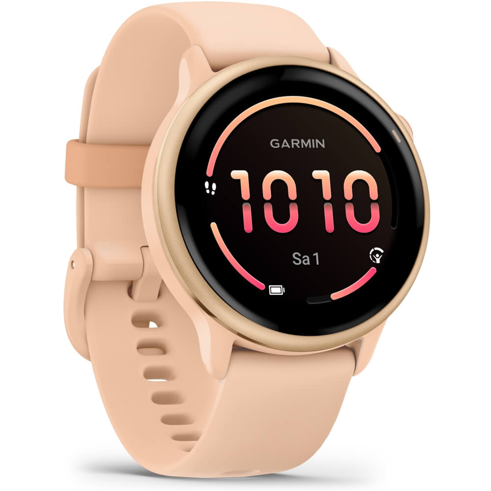 Garmin vivoactive 6 Pink Dawn Metallic Schnellwechsel-Silikon-Armband 20mm bei CardioZone günstig online kaufen