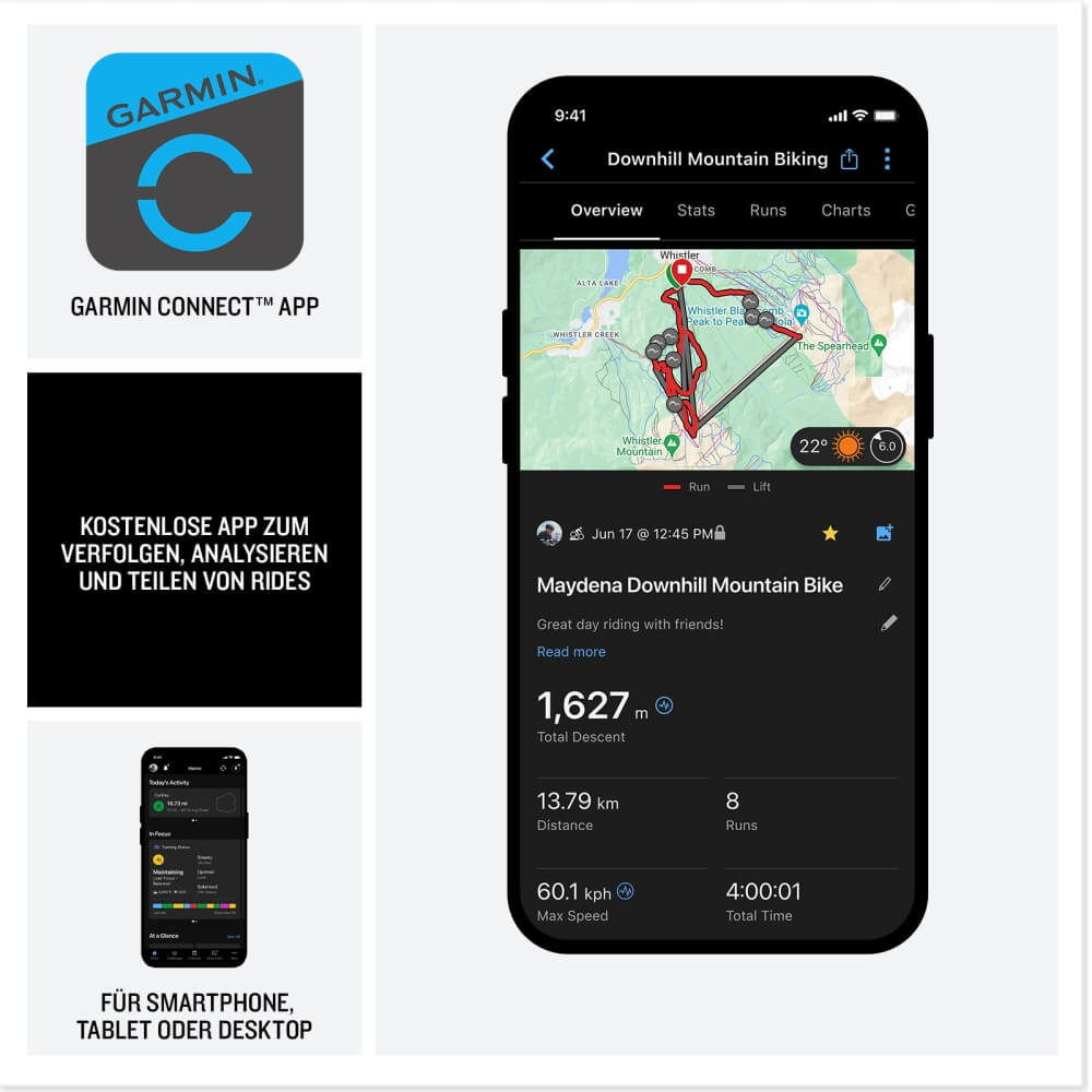 Garmin Edge MTB robuster GPS Radcomputer speziell fürs Mountainbiken bei CardioZone günstig online kaufen