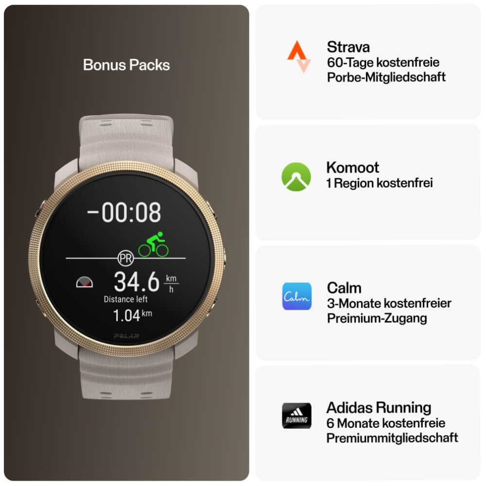POLAR Vantage M3 Greige Gold Multisport Uhr Gr. S-L bei CardioZone günstig online kaufen