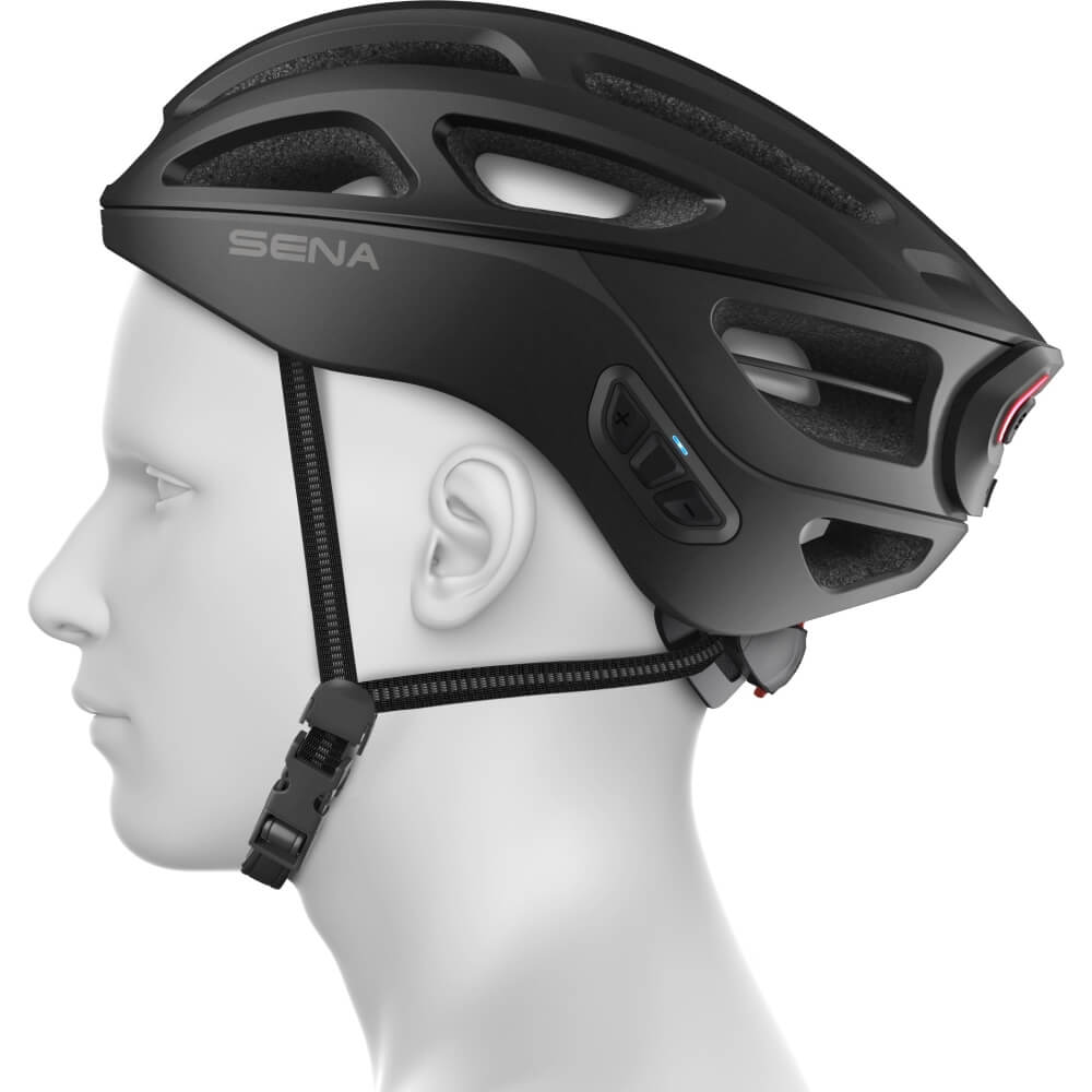 Sena R1 Evo Fahrradhelm mit Mesh Intercom Matte Black/Schwarz bei CardioZone günstig online kaufen