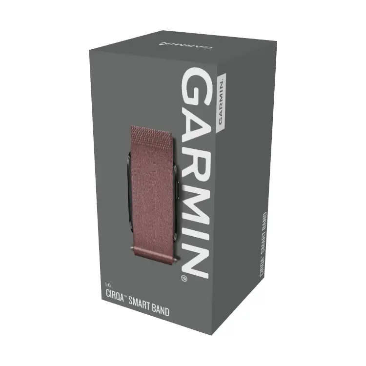 Garmin Cirqa Smart Band Fitness-Tracker ohne Display in Malve, Größe L-XL oder S-M mit lila-beerenfarbenem Textilarmband