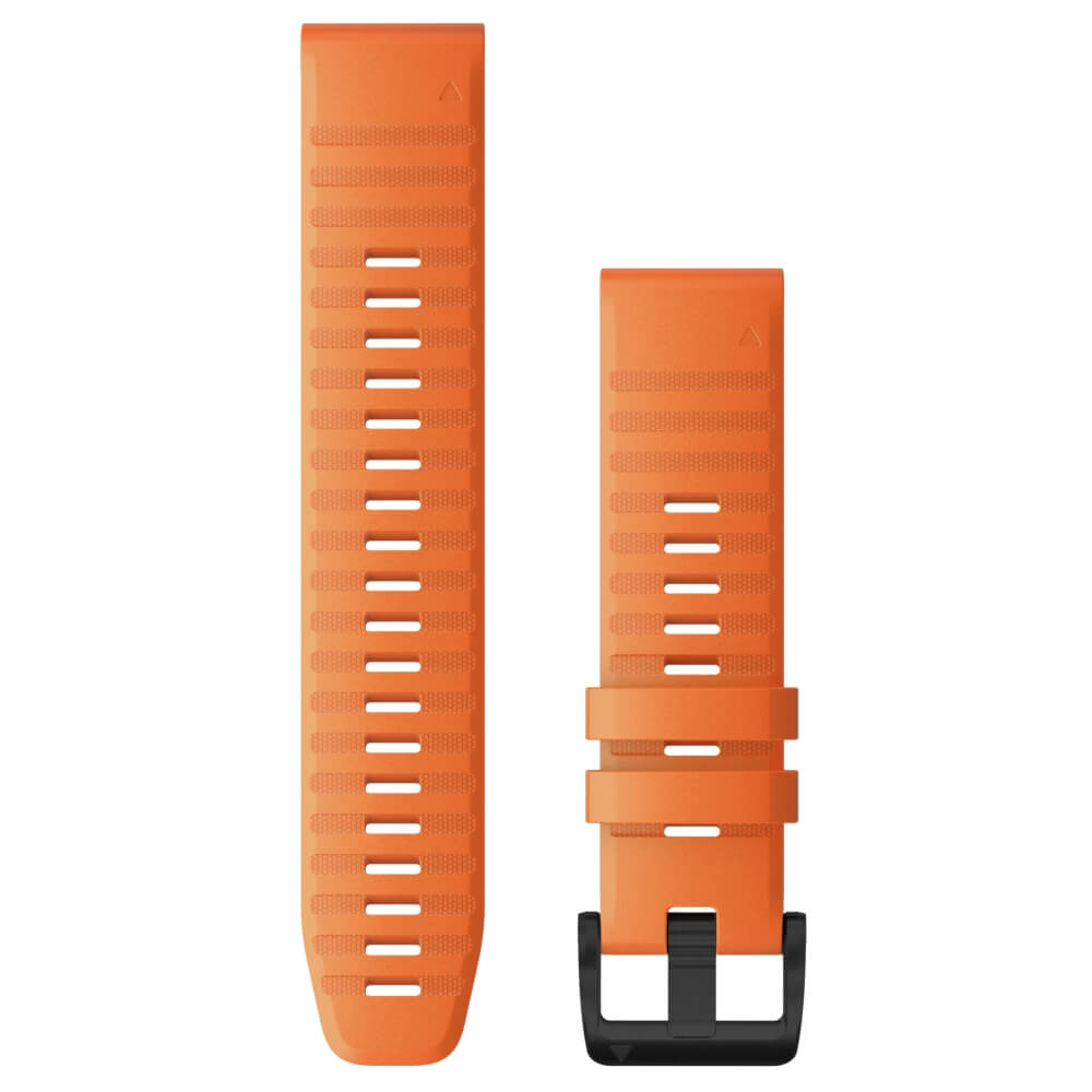 Garmin Quickfit Silikon Armband 22mm Orange / Schnalle in Schiefergrau für fenix 6 bei CardioZone günstig online kaufen