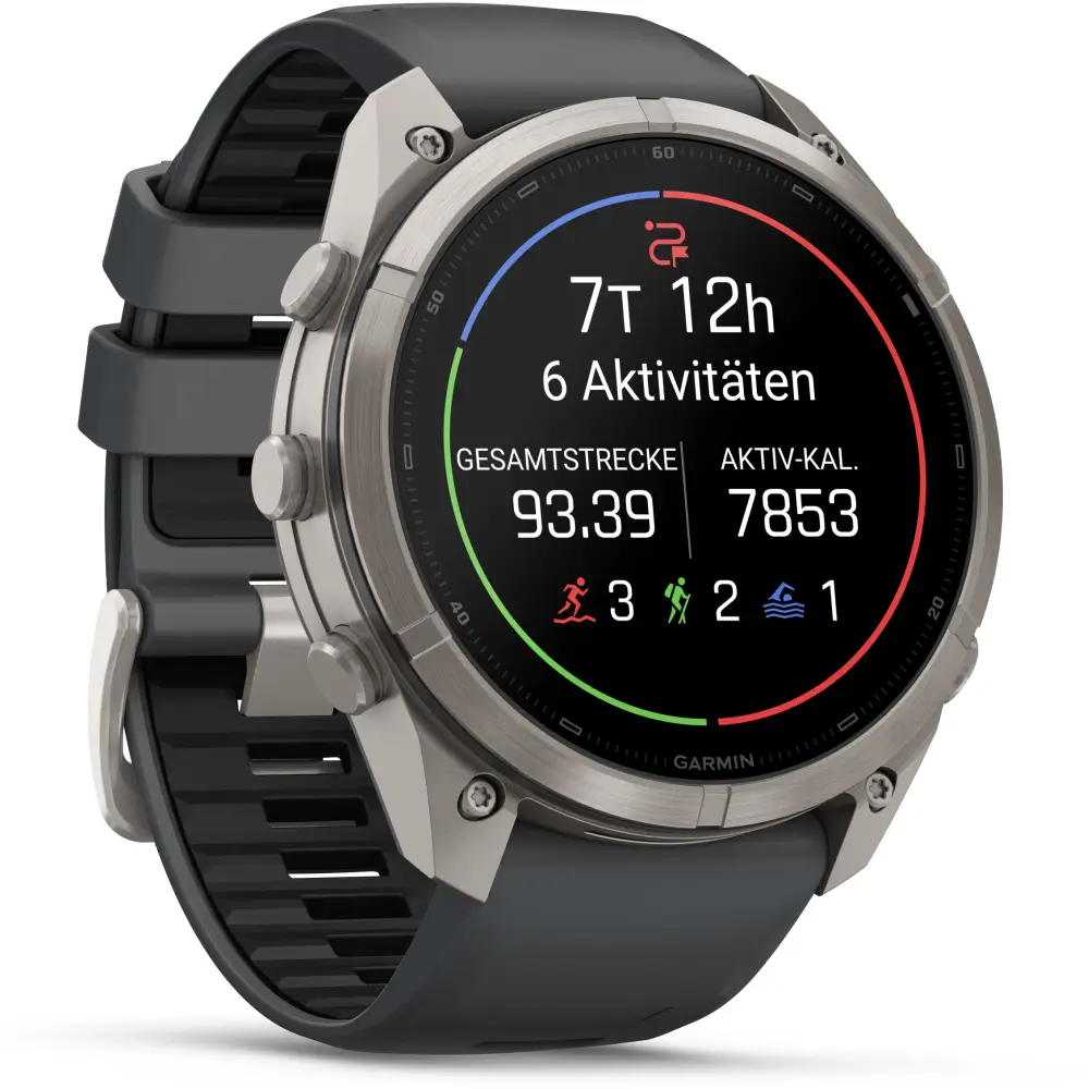 Garmin fenix 9 Pro inReach 51 mm Titan Graphit/Schwarz