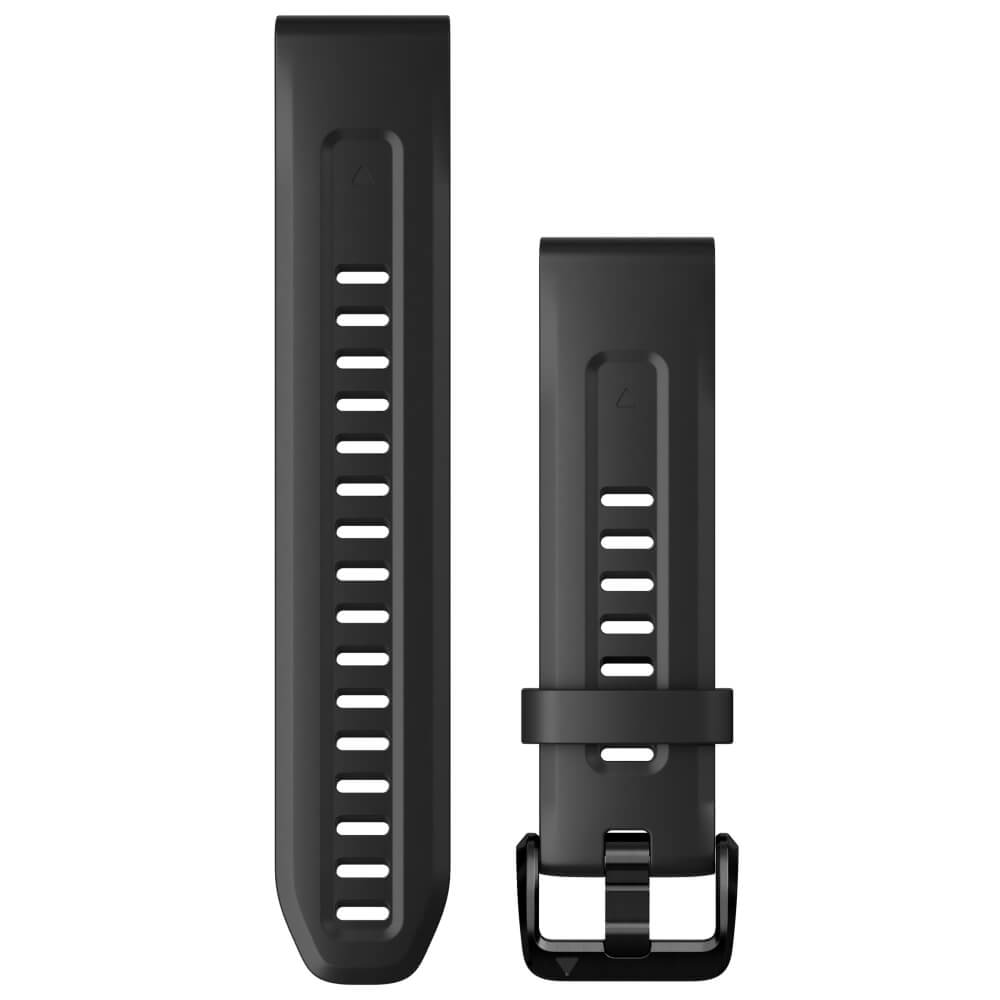 Garmin Quickfit Silikon Armband 20mm Schwarz / Schiefergrau fenix 6S/7S bei CardioZone günstig online kaufen