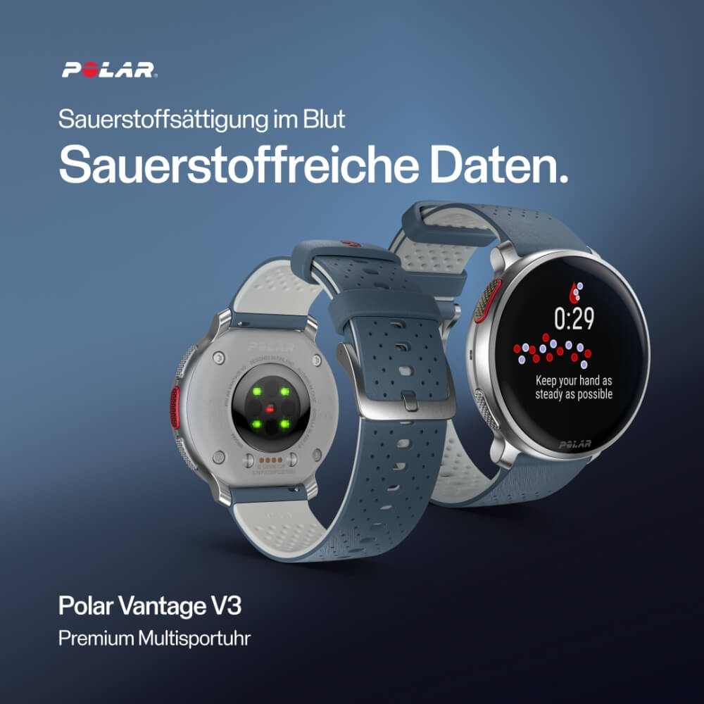 POLAR Vantage V3 Black Bundle Hook&Loop Nylon Klettarmband Orange bei CardioZone günstig online kaufen