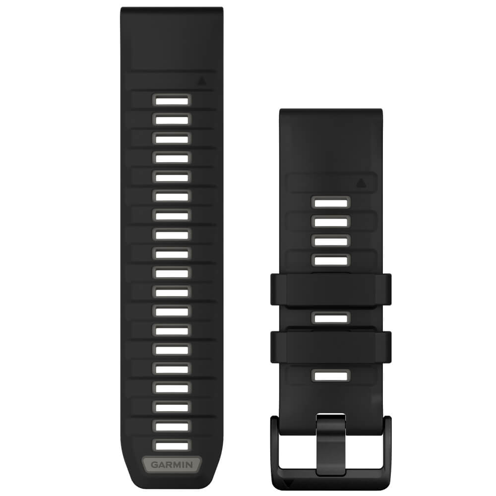 Garmin Quickfit Silikon Armband 26mm Schwarz-Kieselgrau fenix 8 51mm u.a. bei CardioZone günstig online kaufen