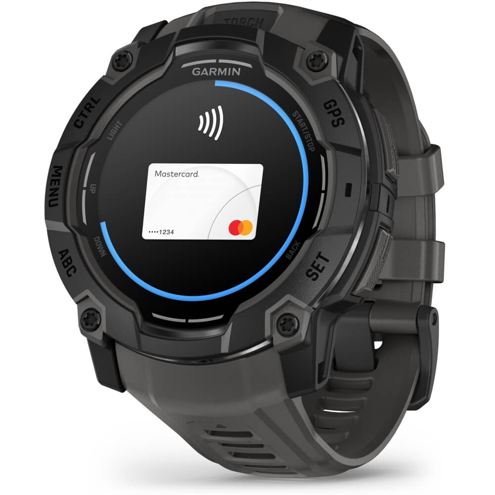 Garmin Instinct 3 AMOLED 50 mm Schwarz 26mm Silikonarmband Schwarz bei CardioZone günstig online kaufen