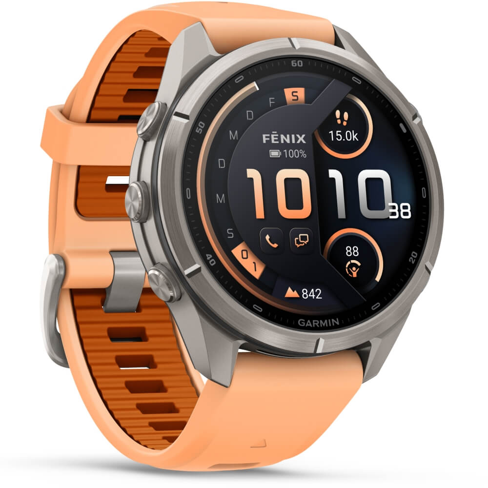 Garmin fenix 9 Pro inReach 43 mm Titan Shell Pink/Autumn Orange