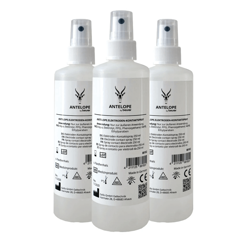 Antelope-Elektrodenkontaktspray-Dreifach-Pack-88182-ean4211125881825-bei-Cardiozone-01 Antelope Evolution Elektrodenkontaktspray 3er Pack 3x Flasche 250 ml bei CardioZone günstig online kaufen