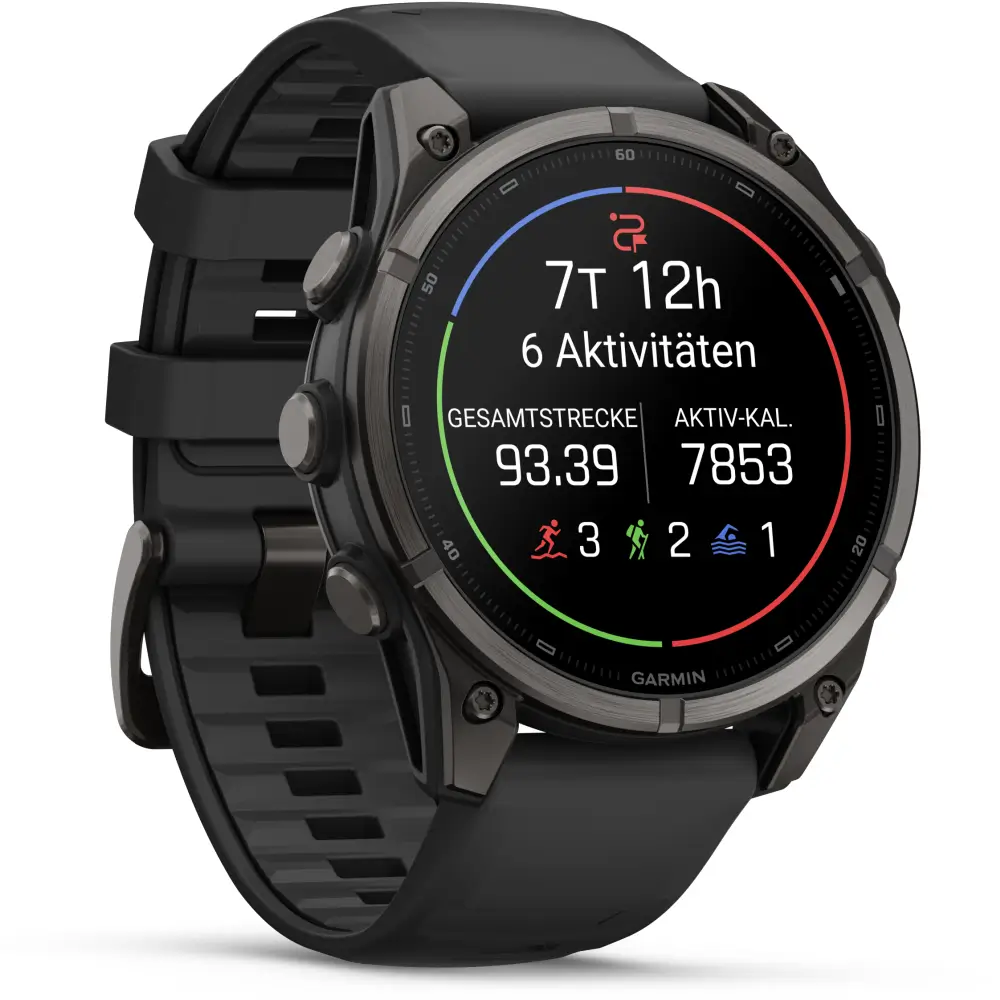 Garmin fenix 9 47mm Schwarz/Carbongrau DLC Titan
