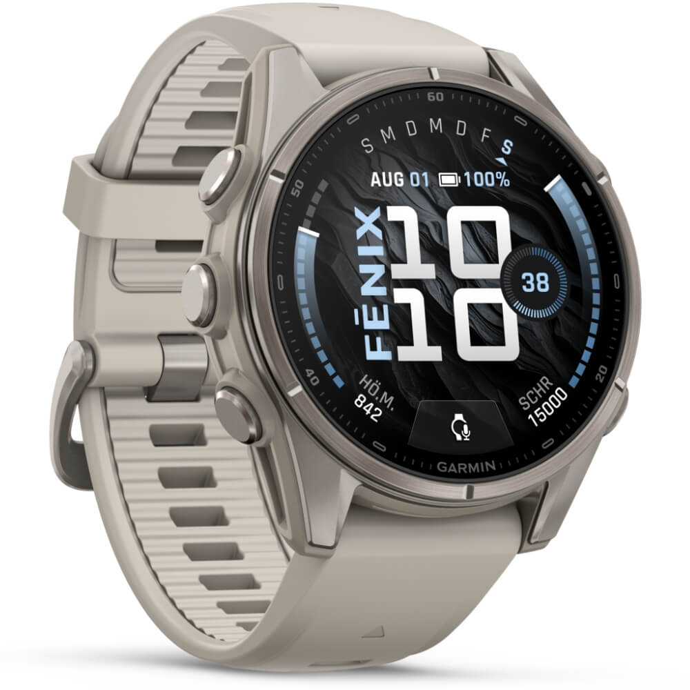 Garmin fenix 9 43mm Nebelgrau/Titan