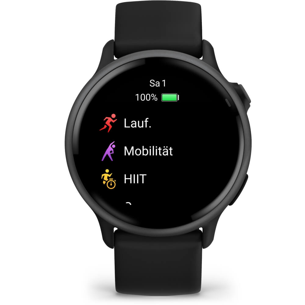 Garmin vivoactive 6 Schwarz/Schiefergrau Schnellwechsel-Silikon-Armband 20mm bei CardioZone günstig online kaufen
