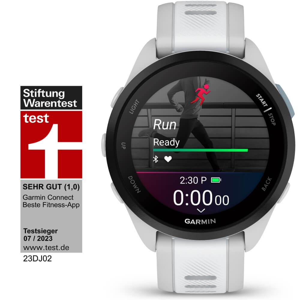Garmin Forerunner 165 Music Dunstgrau/Steinweiss smarte Laufuhr bei CardioZone günstig online kaufen