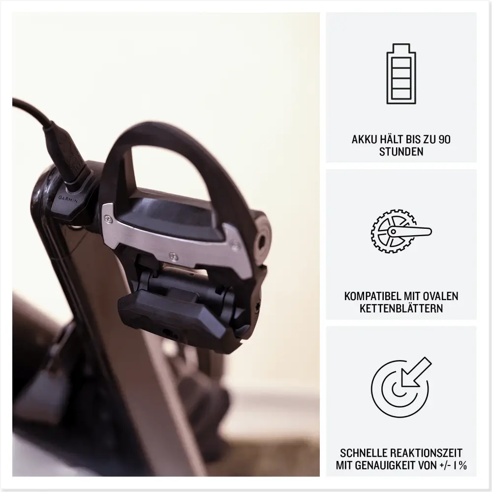 Garmin Rally RK110 Leistungsmesser mit einem Sensor - Look Keo