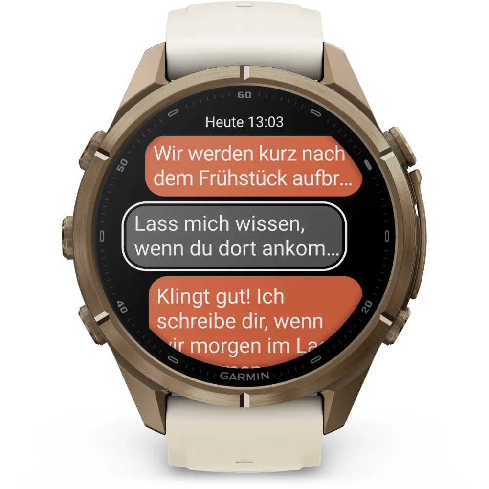 Garmin fenix 9 Pro inReach 43 mm Autumn Gold Titan Creme/French Gray