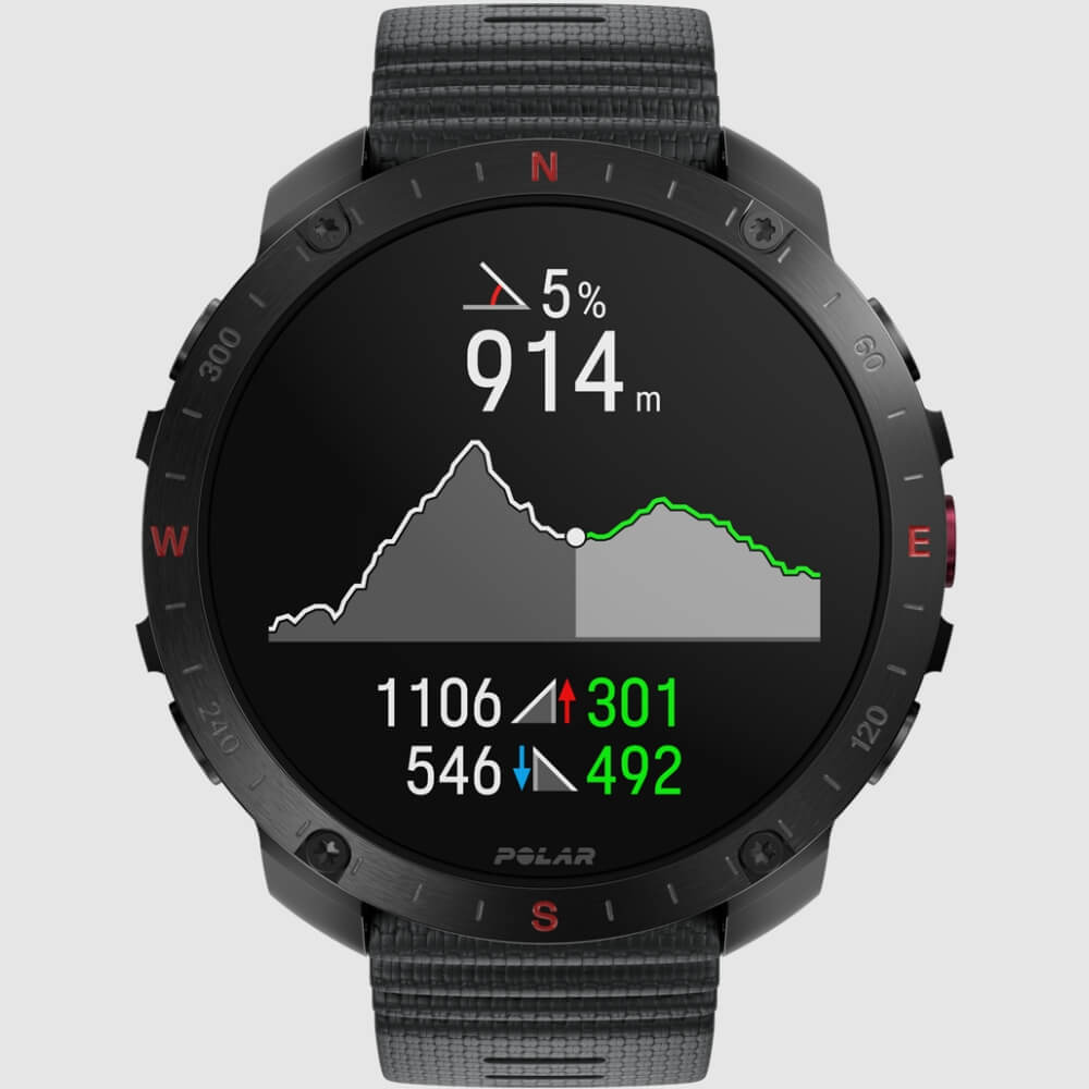 POLAR Grit X2 Pro Night Black Bundle mit Nylon Klettarmband Schwarz bei CardioZone günstig online kaufen