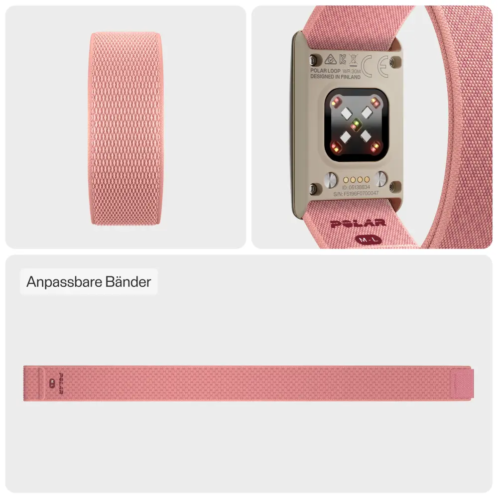 Polar Loop SoftWeave Wechselarmband – Soft Pink