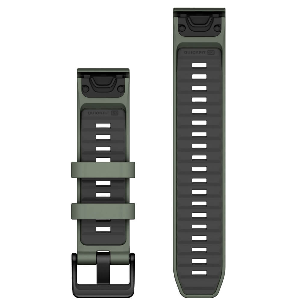 Garmin Quickfit Silikon Armband 22mm Weidengrün-Graphit fenix 8 47mm u.a. bei CardioZone günstig online kaufen