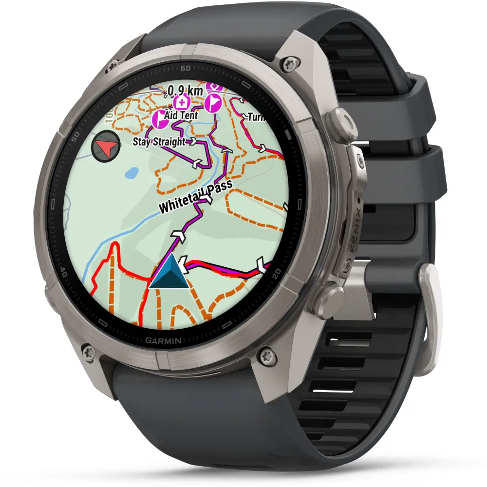 Garmin fenix 9 Pro inReach 51 mm Titan Graphit/Schwarz