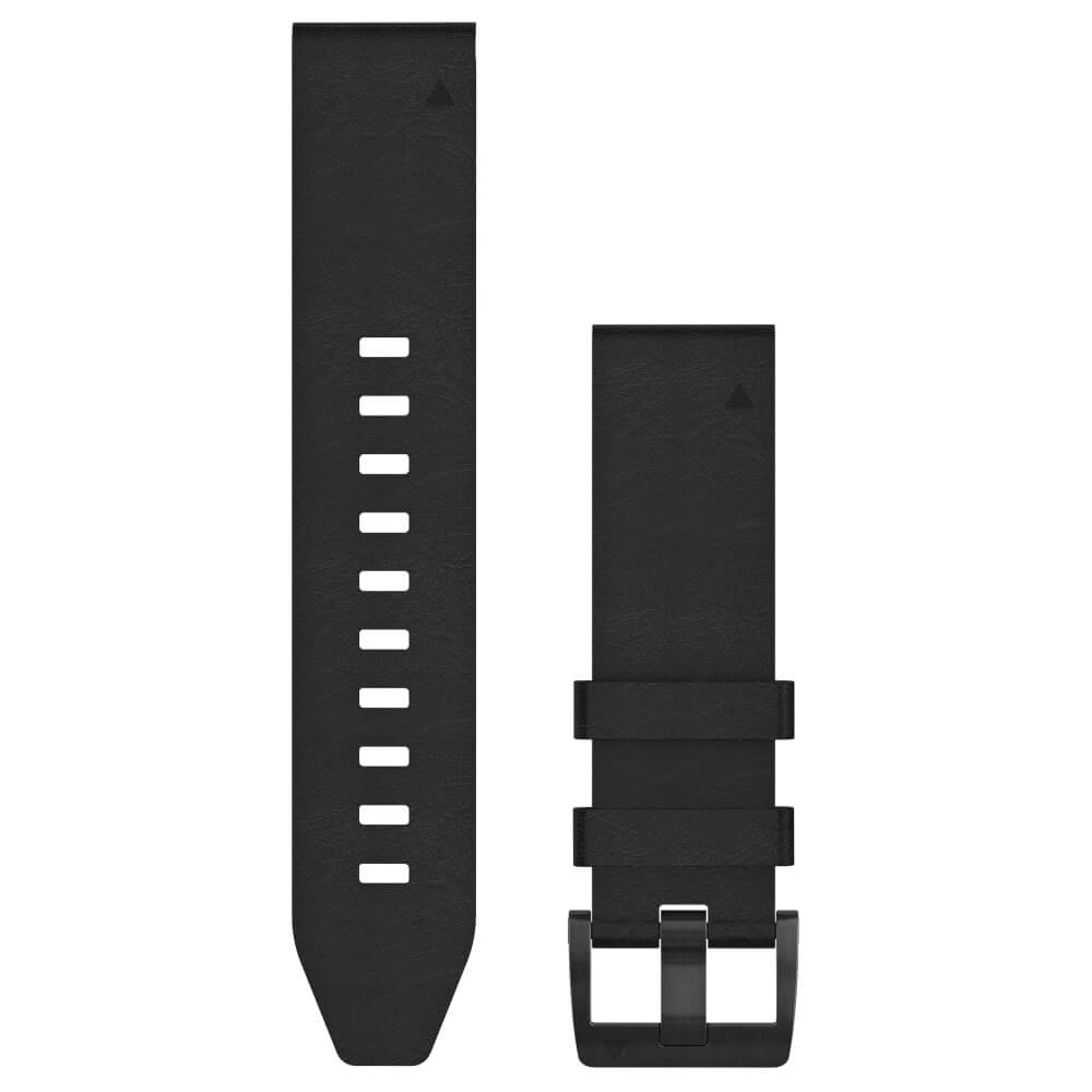 Garmin Quickfit 22mm Leder-Armband Schwarz / Schwarz Gr. M bei CardioZone guenstig online kaufen