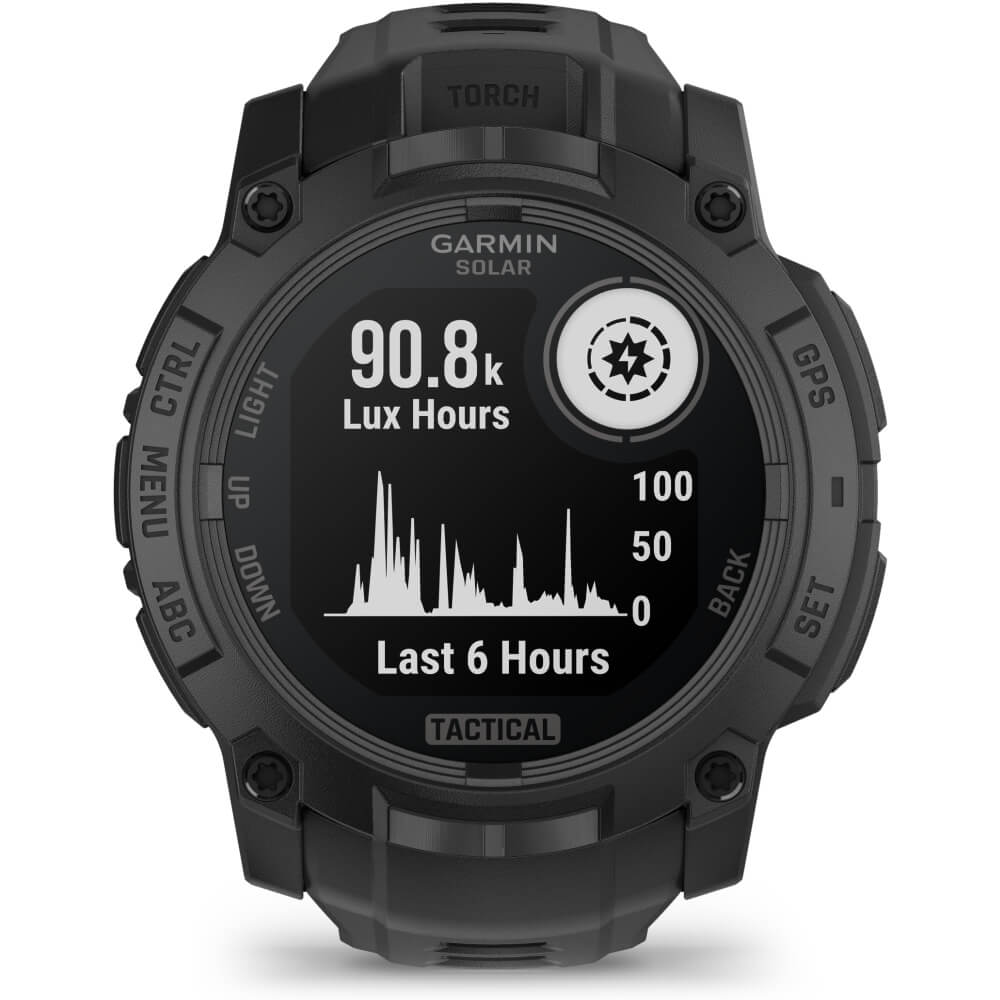 Garmin Instinct 3 Tactical SOLAR 50 mm Schwarz Outdoor Smartwatch bei CardioZone günstig online kaufen