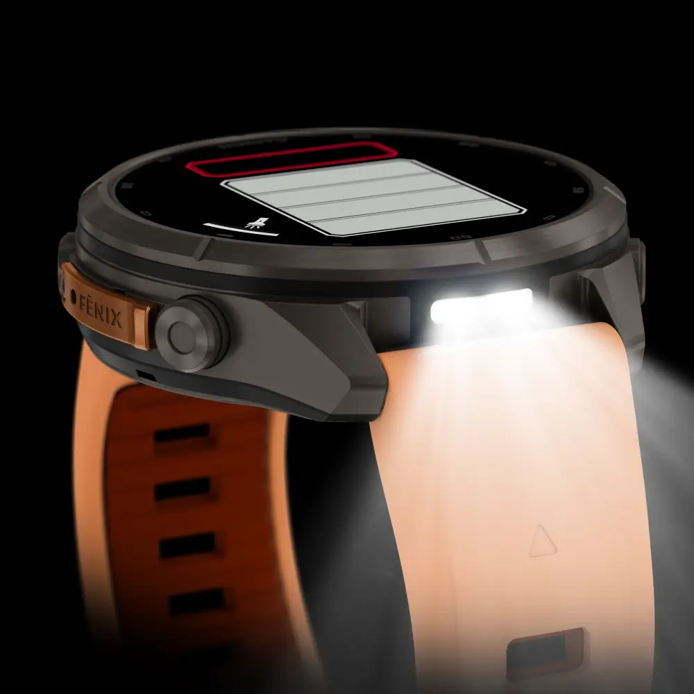 Garmin fenix 9 Pro inReach 43 mm Titan Shell Pink/Autumn Orange