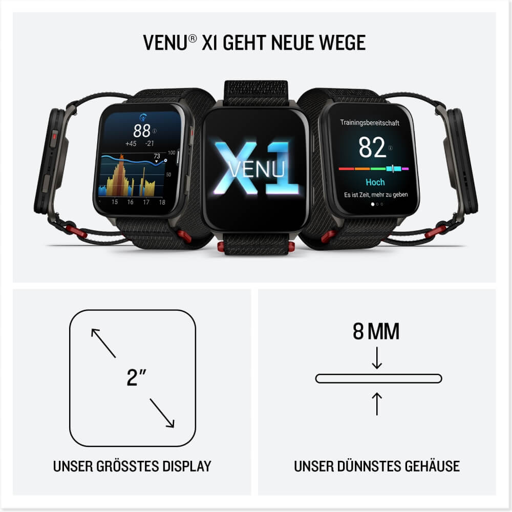 Garmin Venu X1 Moosgrün Premium Smartwatch mit 2-Zoll AMOLED und Maps bei CardioZone günstig online kaufen