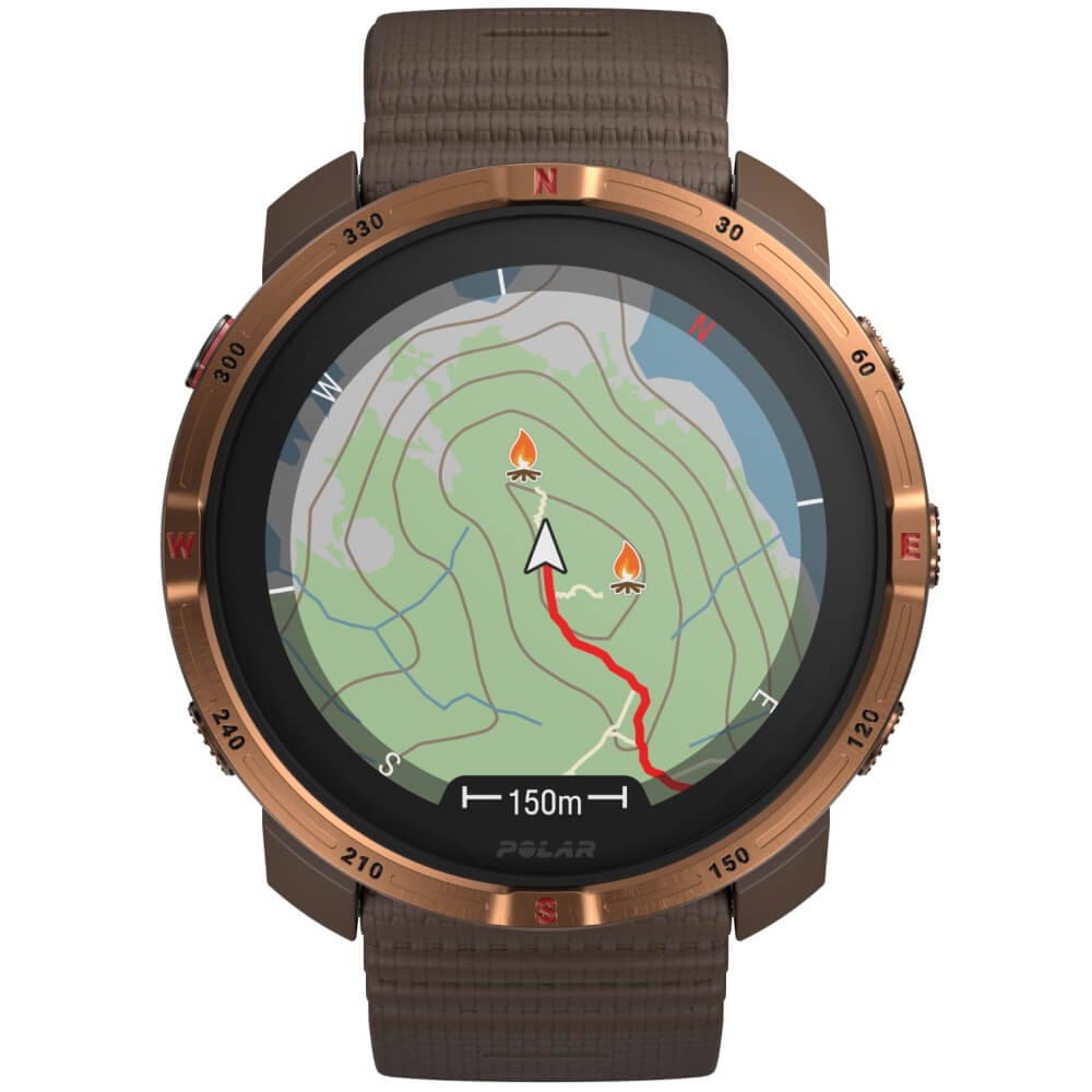 POLAR Grit X2 Braun/Kupfer Advanced AMOLED Outdoor Multisportuhr S-L bei CardioZone online kaufen