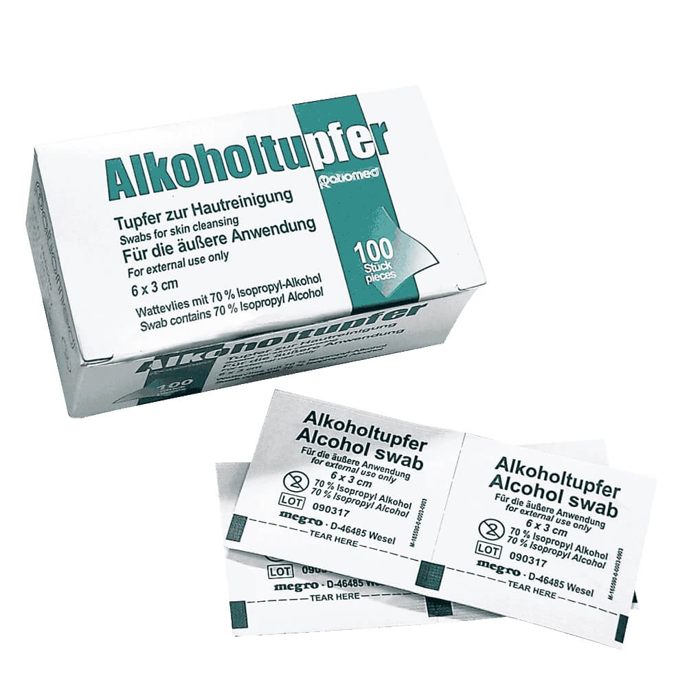 Ratiomed-Alkoholtupfer-gude08100623-ean4250610509080-bei-Cardiozone-01 Alkoholtupfer Ratiomed 6x3 cm, 100 Stck. Großpackung, Alkohol Pads bei CardioZone günstig online kaufen