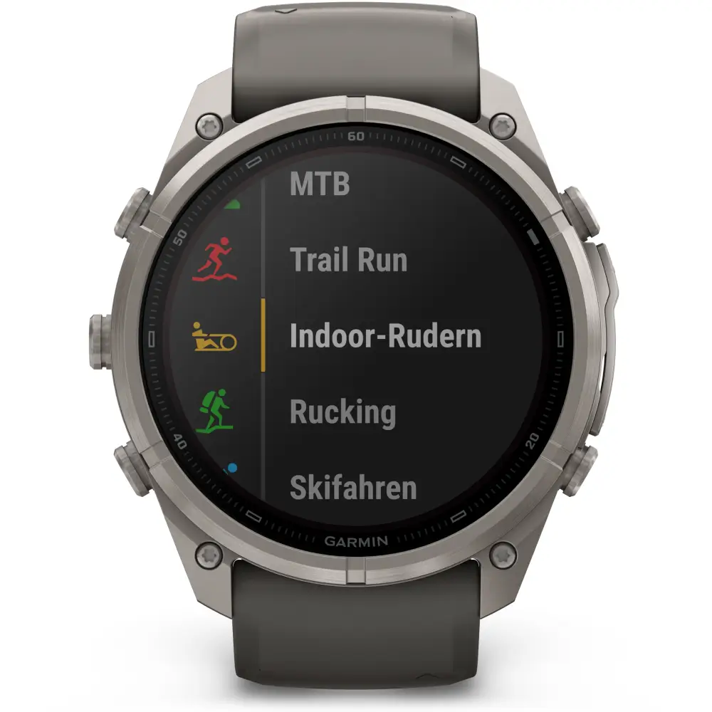 Garmin fenix 9 Pro inReach Solar 51 mm Titan Kieselgrau/Silbergrau