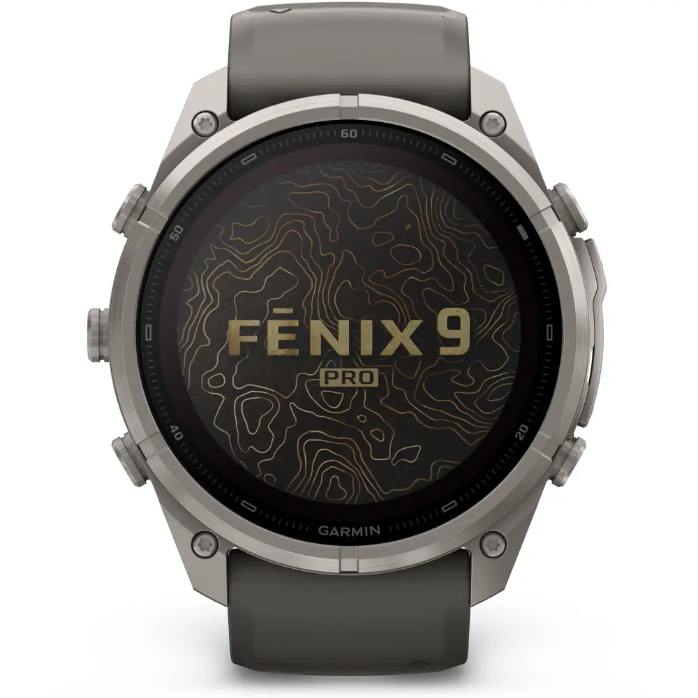 Garmin fenix 9 Pro inReach Solar 51 mm Titan Kieselgrau/Silbergrau