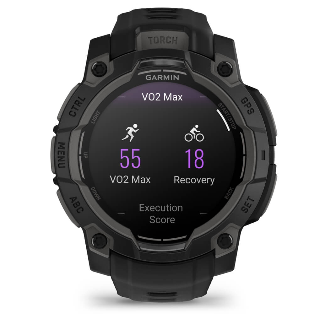 Garmin Instinct 3 AMOLED 45 mm Schwarz 22mm Silikonarmband Schwarz bei CardioZone günstig online kaufen