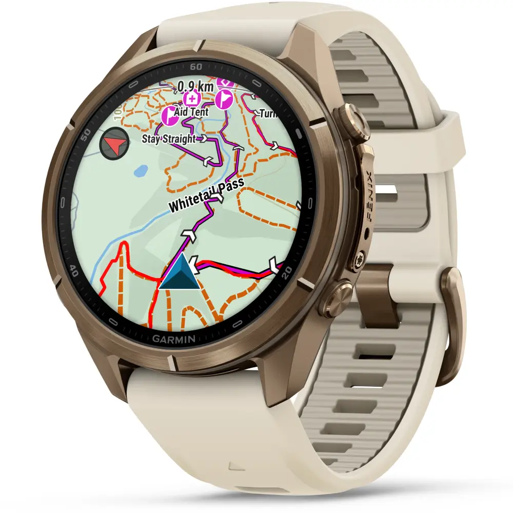 Garmin fenix 9 Pro inReach 43 mm Autumn Gold Titan Creme/French Gray
