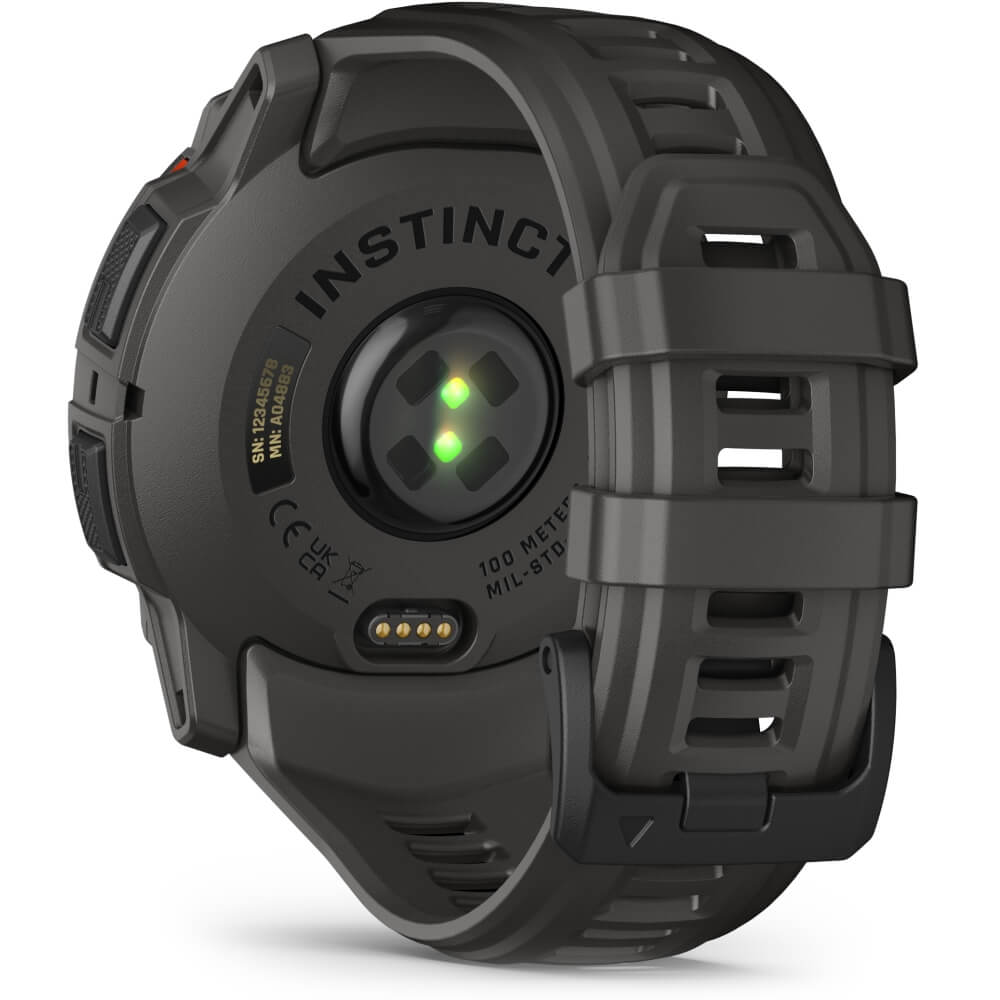 Garmin Instinct 3 SOLAR 50 mm Carbon/Schwarz 26mm Silikonarmband Carbon bei CardioZone günstig online kaufen
