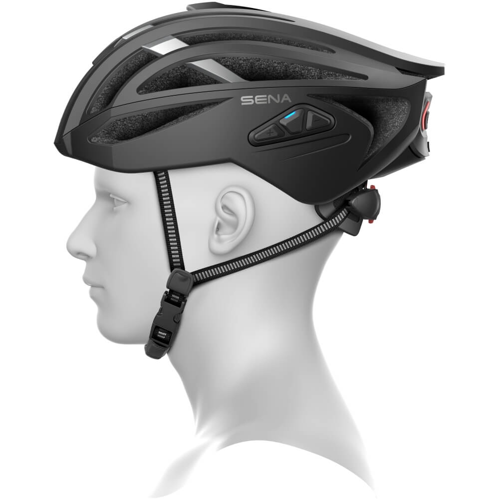 Sena R2 EVO Smart Cycling Fahrradhelm in Matt Schwarz mit Mesh Interkom bei CardioZone günstig online kaufen