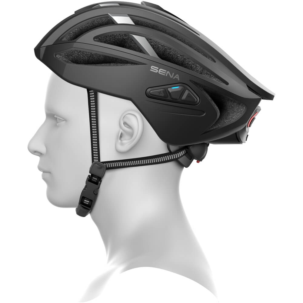Sena R2 EVO Smart Cycling Fahrradhelm in Matt Schwarz mit Mesh Interkom bei CardioZone günstig online kaufen