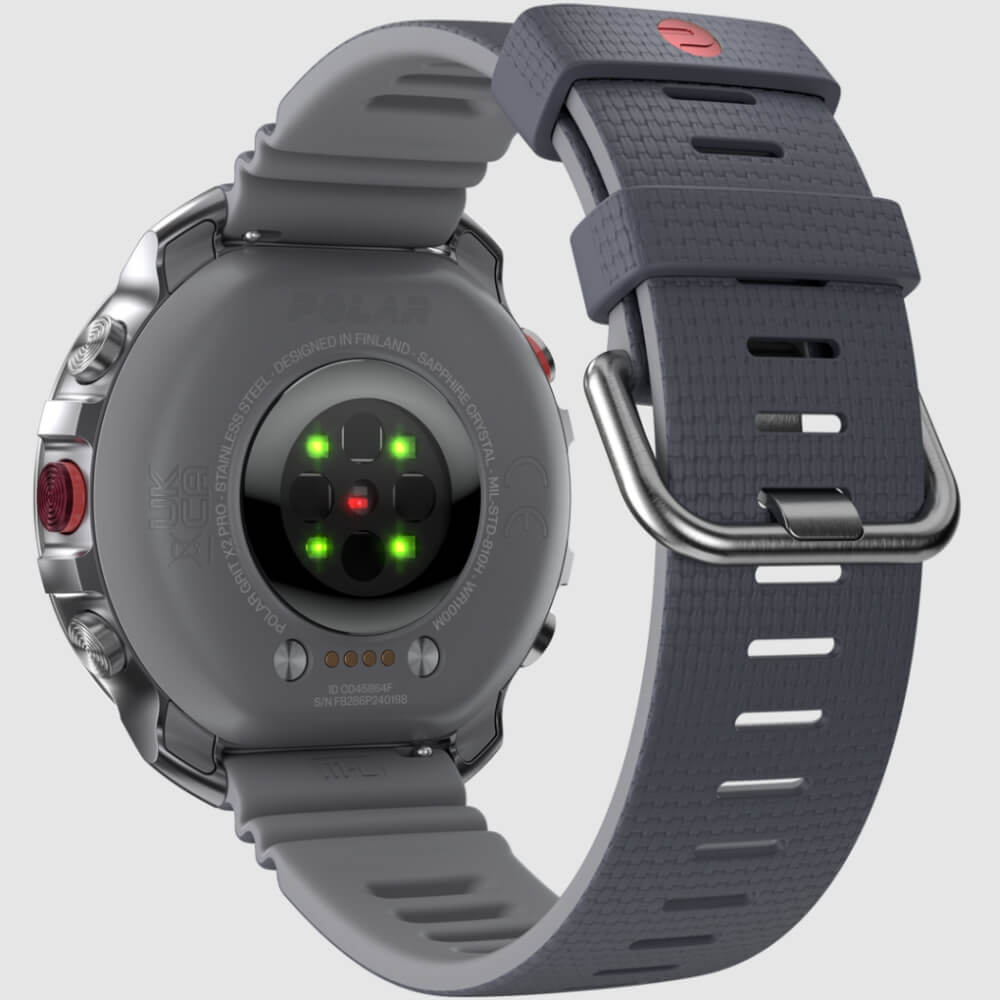 POLAR Grit X2 Pro Outdoor Multisportuhr Silber-Grau S-L bei CardioZone günstig online kaufen