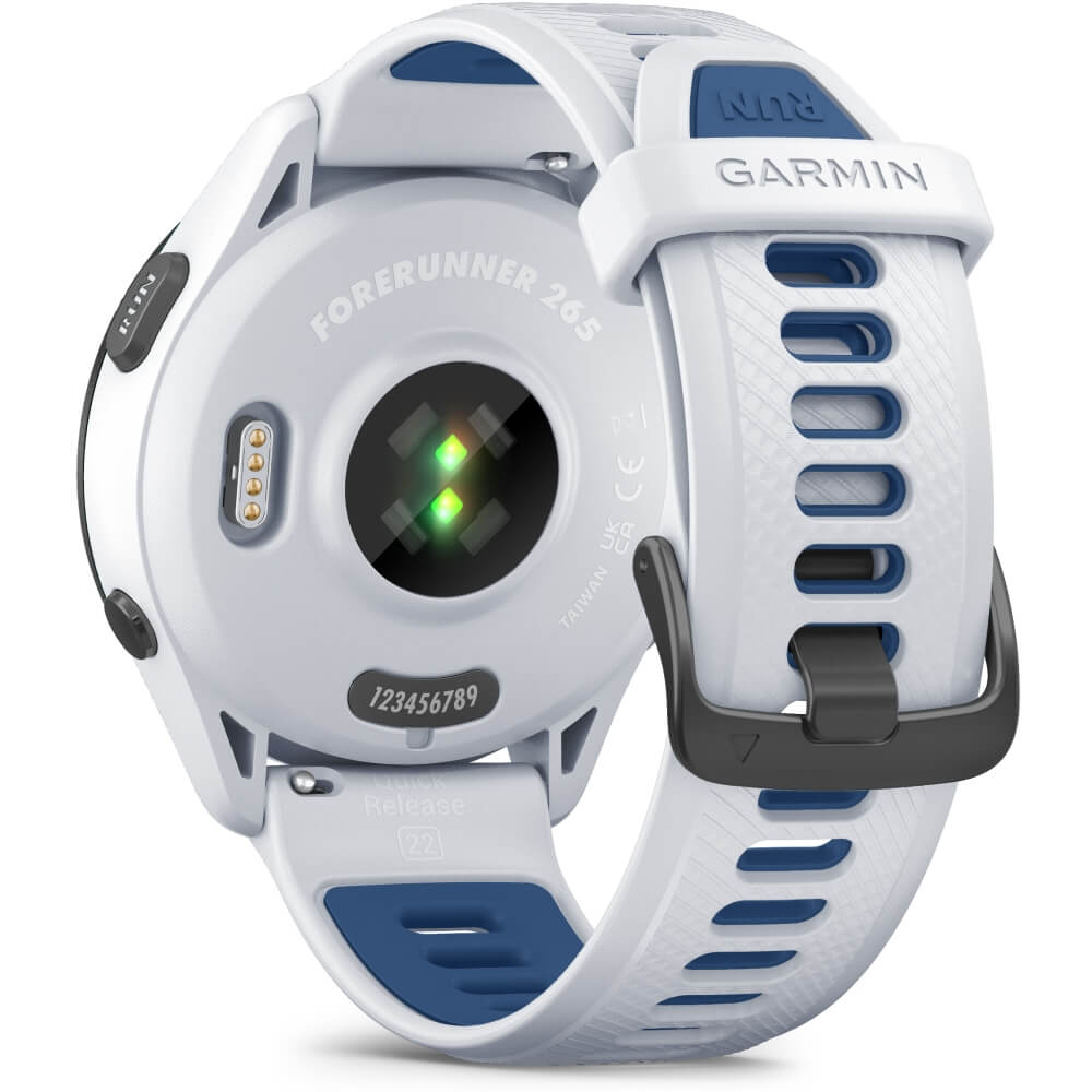 Garmin Forerunner 265 Weiss/Schwarz - Weiss-Dunkelblau bei CardioZone günstig online kaufen