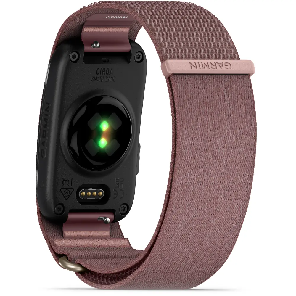 Garmin Cirqa Smart Band Fitness-Tracker ohne Display in Malve, Größe L-XL oder S-M mit lila-beerenfarbenem Textilarmband