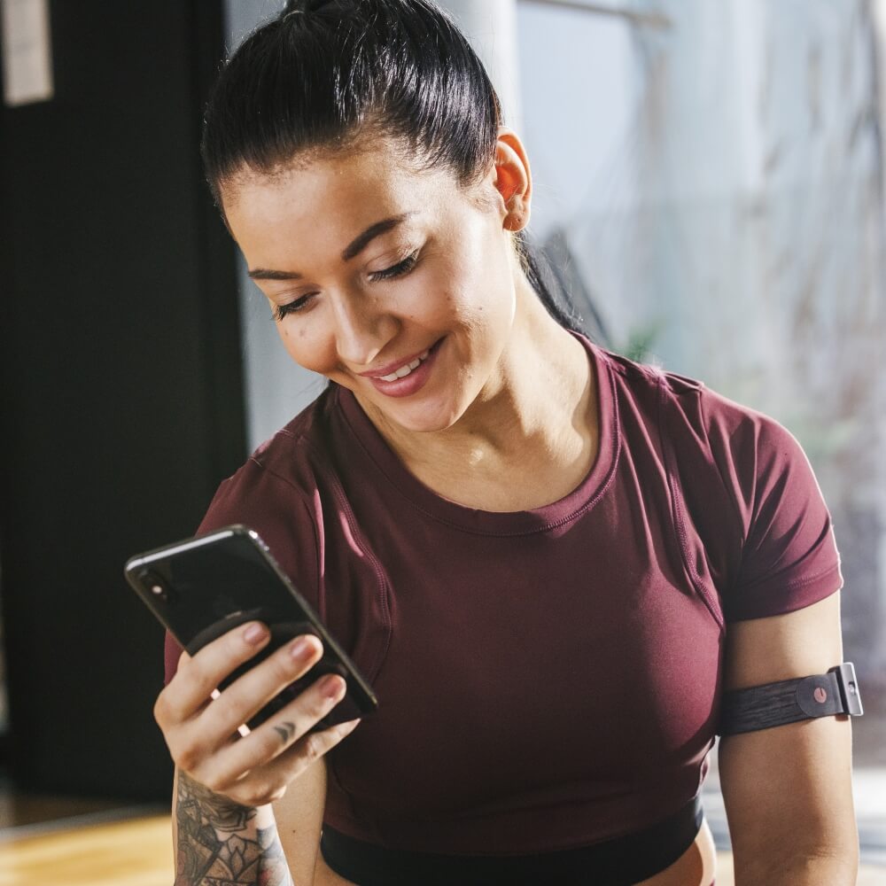 POLAR Verity Sense Dunkelrot optischer Puls-Sensor für jeden Sport bei CardioZone günstig online kaufen