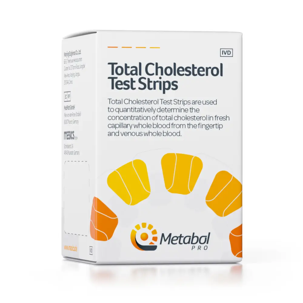 Mesics Metabol Pro Cholesterol Teststreifen 10 Stück Mesics Metabol Pro Cholesterol Teststreifen 10 Stück